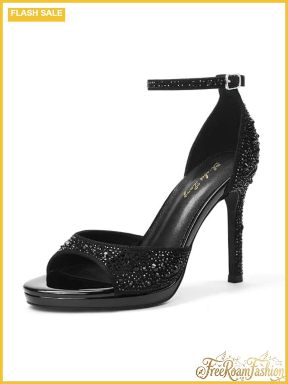 Women's Open Toe Platform High Heel Sandals Adjustable Ankle Strap